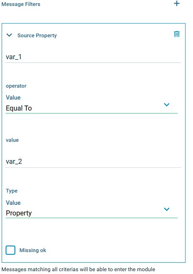 Crosser Example Dynamic Filter