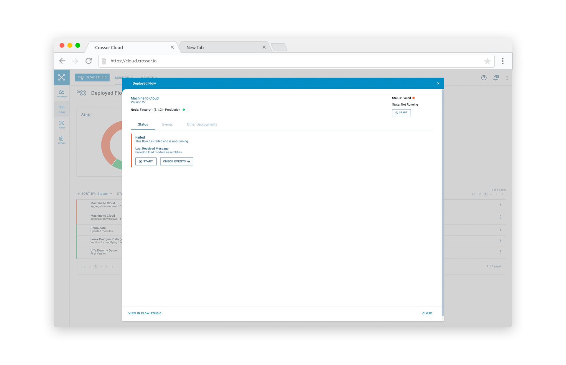 Crosser Control Cloud | Data Monitoring | Resolving Issues